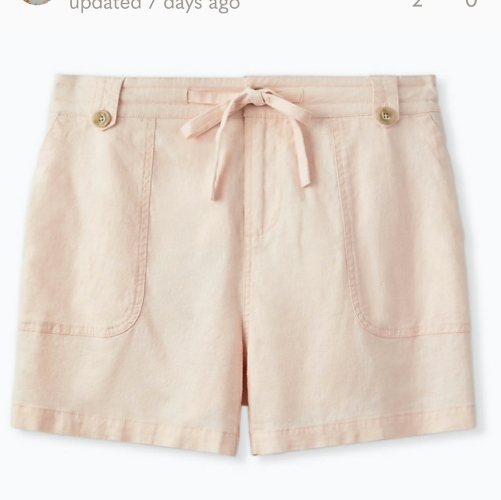 Cute NWT Torrid Linen Drawstring Shorts sz 14